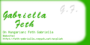 gabriella feth business card